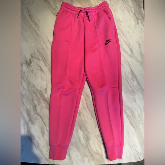Nike Tech Big Kids Pink Jogger Pants Size Large - Picture 1 of 5